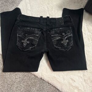 Rock Revival Black straight fit jeans